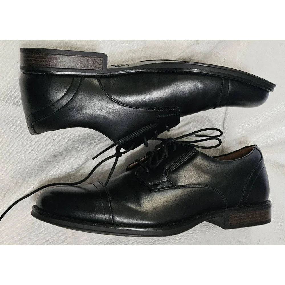 Dockers Oxford Classic Style Shoes 90-36454 Black Cap Toe‎ Leather Mens 11M